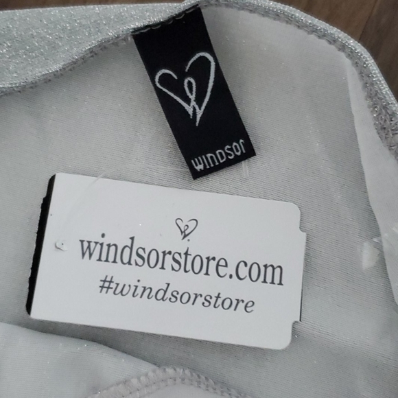 Glitter Silver Bodycon Dress - Picture 2 of 3